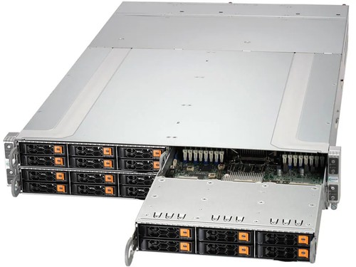 SSD-накопитель SSD SuperMicro SYS-211GT-HNC8R 2U 4-Node Server-6 hot-swap 2.5" NVMe/SAS/SATA / node — фото 1