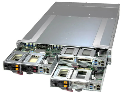 Сервер Supermicro SYS-211GT-HNTF X13 GrandTwin 2U4N X13SET-G; CSE-GT214BF-R2K21BP — фото 1