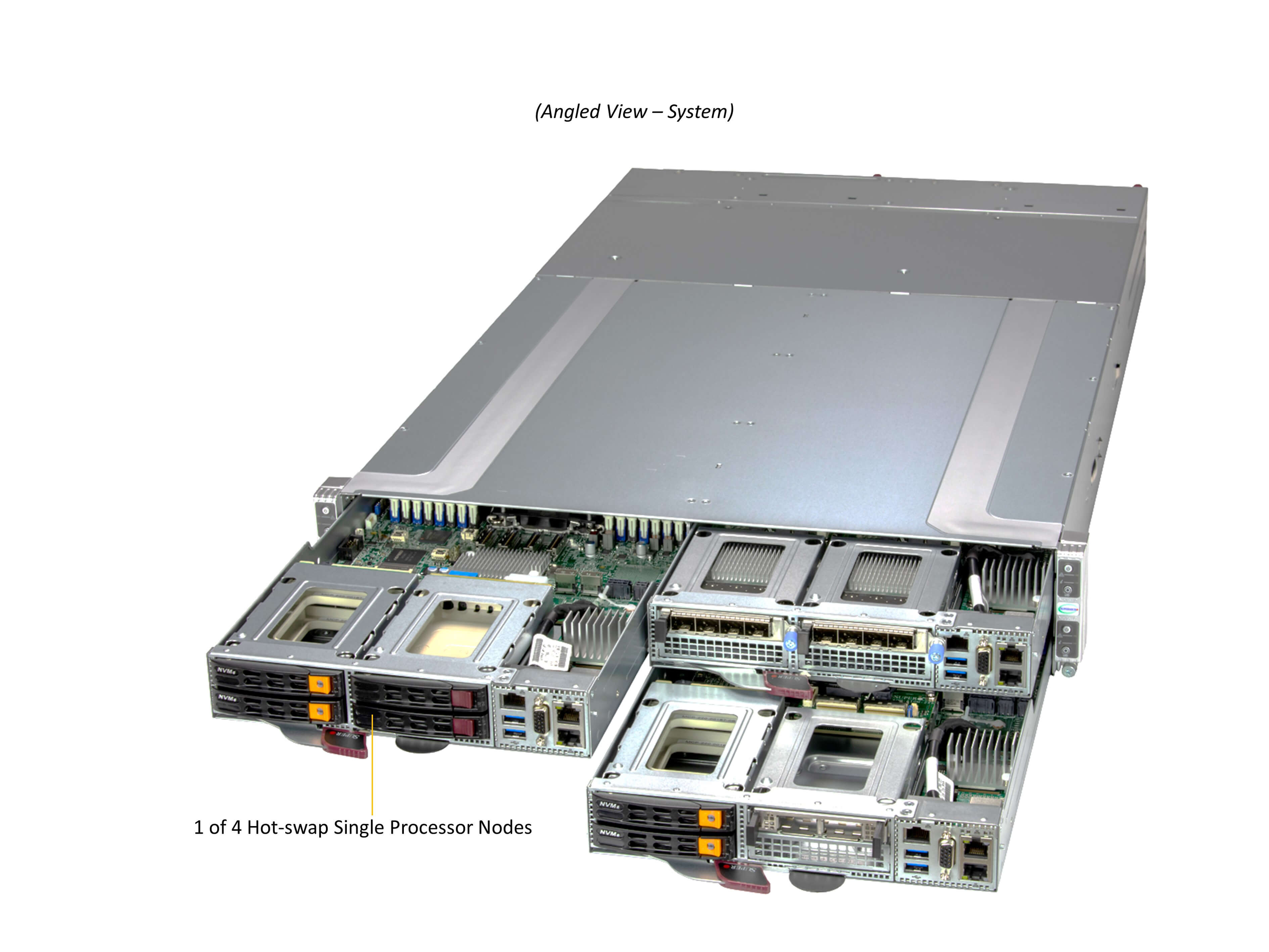 Сервер Supermicro SYS-211GT-HNTF X13 GrandTwin 2U4N X13SET-G; CSE-GT214BF-R2K21BP — фото 3