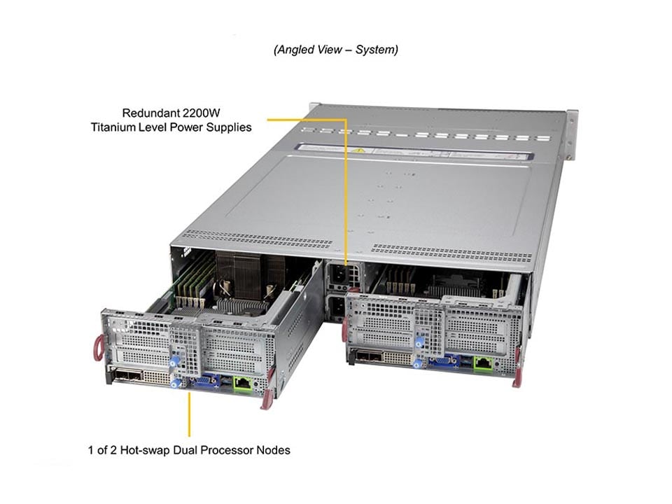 Сервер BigTwin Supermicro SYS-220BT-DNC8R 2U — фото 2