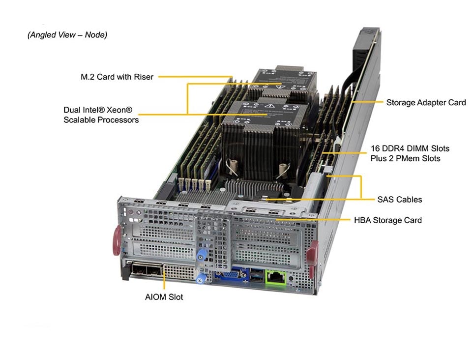 Сервер BigTwin Supermicro SYS-220BT-DNC8R 2U — фото 3