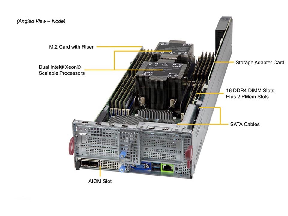 Сервер BigTwin Supermicro SYS-220BT-DNTR 2U — фото 3