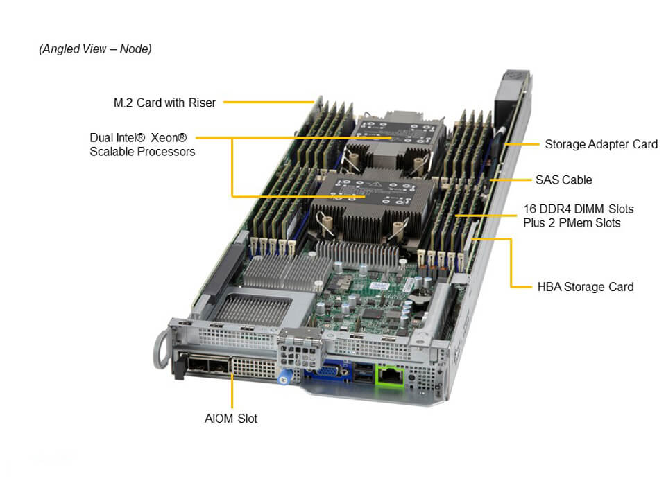 Сервер BigTwin Supermicro SYS-220BT-HNC8R-US 2U — фото 3