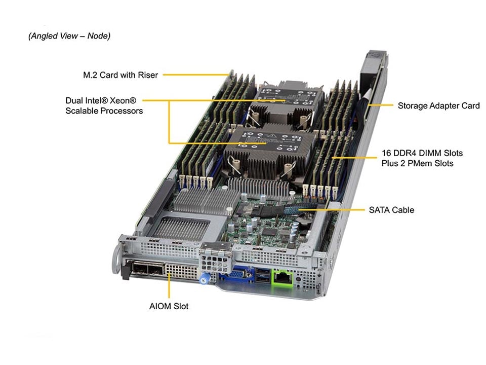 Сервер BigTwin Supermicro SYS-220BT-HNTR 2U — фото 3