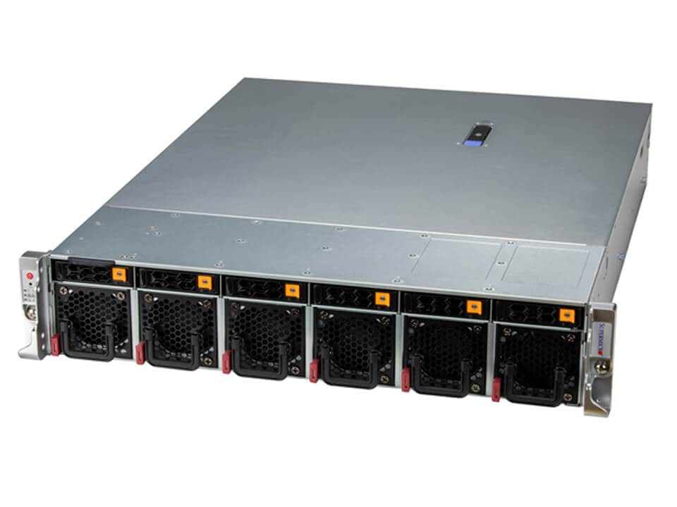 SSD-накопитель SSD SuperMicro SYS-220HE-TNR 2U Server - 6 NVMe/SATA bays and redundant 2000W PWS — фото 2