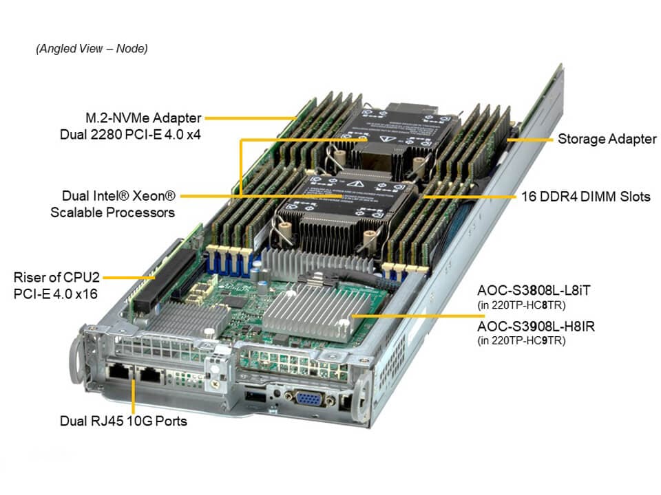 Сервер Supermicro SYS-220TP-HC8TR 2U — фото 3