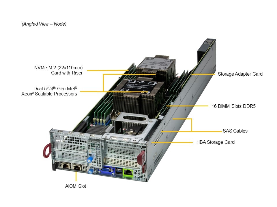 Сервер BigTwin Supermicro SYS-221BT-DNC8R 2U — фото 3