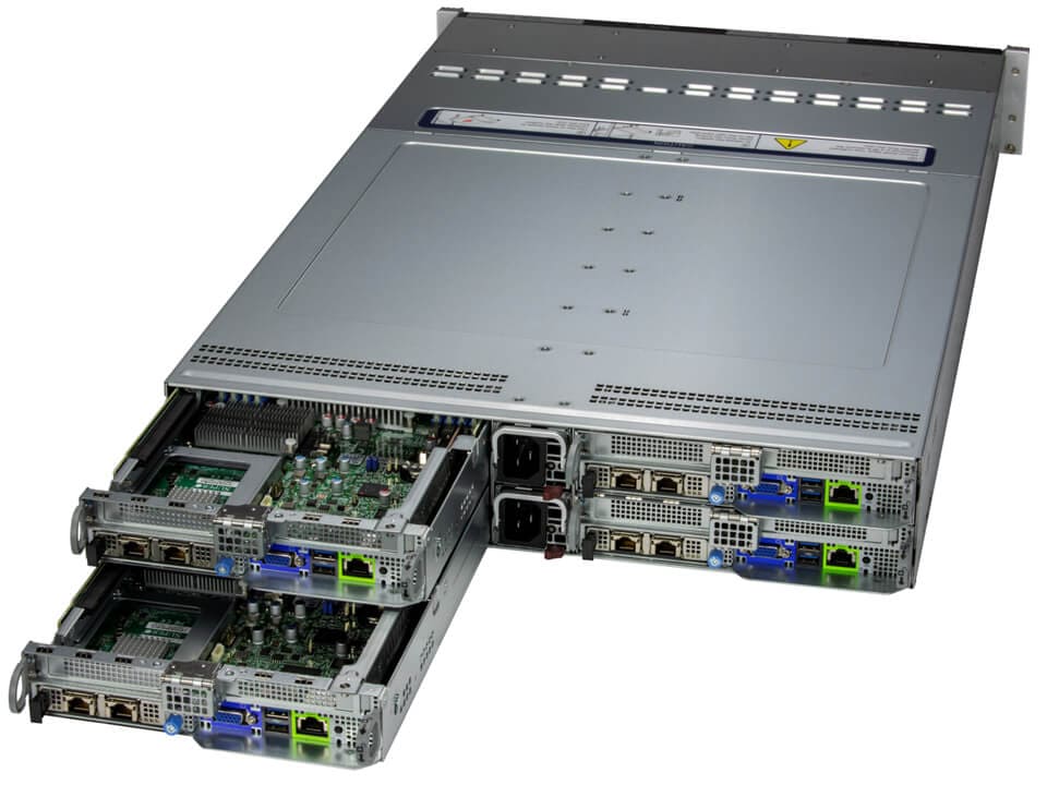 Сервер BigTwin Supermicro SYS-221BT-HNC8R 2U — фото 1