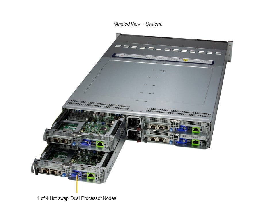Сервер BigTwin Supermicro SYS-221BT-HNC8R 2U — фото 2