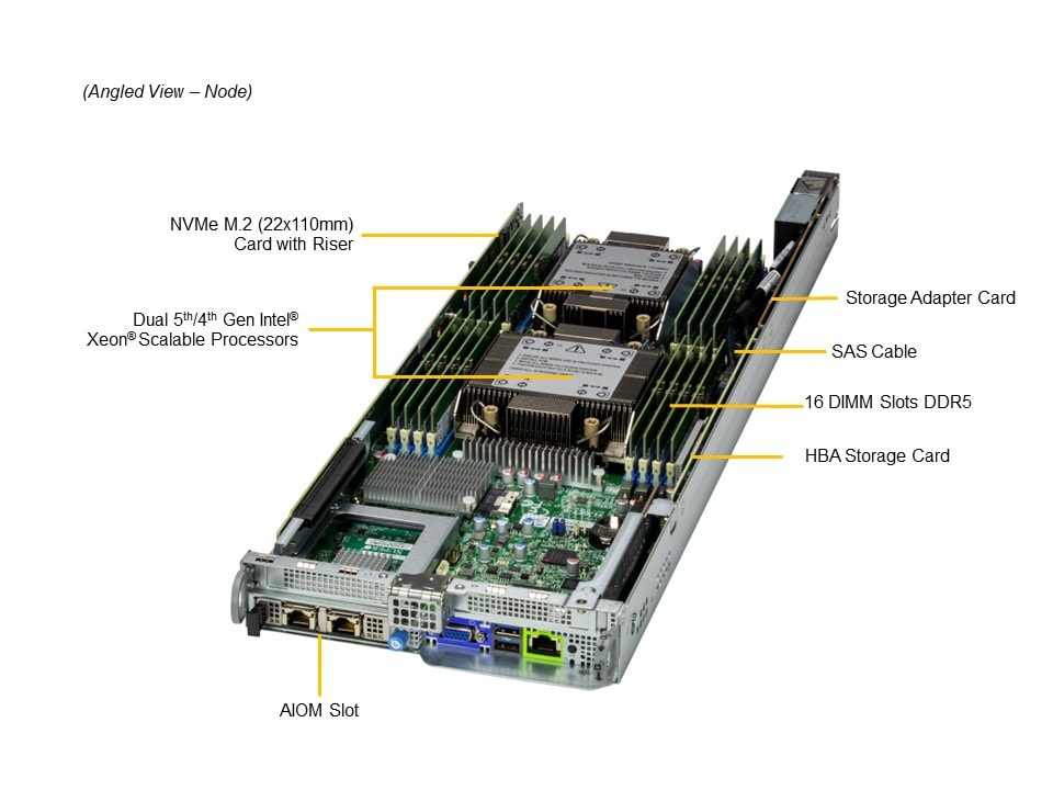 Сервер BigTwin Supermicro SYS-221BT-HNC8R 2U — фото 3