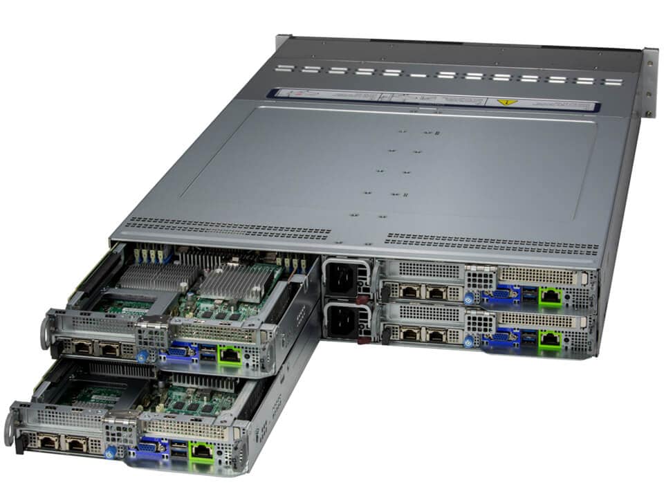 Сервер BigTwin Supermicro SYS-221BT-HNC9R 2U — фото 1