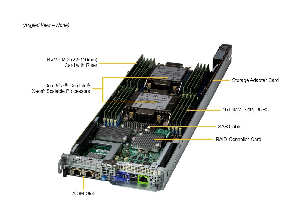 Сервер BigTwin Supermicro SYS-221BT-HNC9R 2U — фото 3