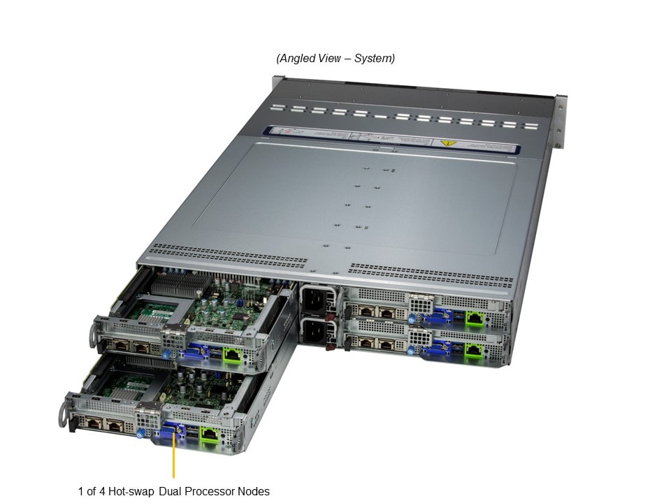 Сервер BigTwin Supermicro SYS-221BT-HNR 2U — фото 2