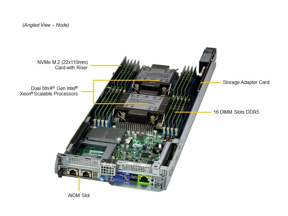 Сервер BigTwin Supermicro SYS-221BT-HNR 2U — фото 3