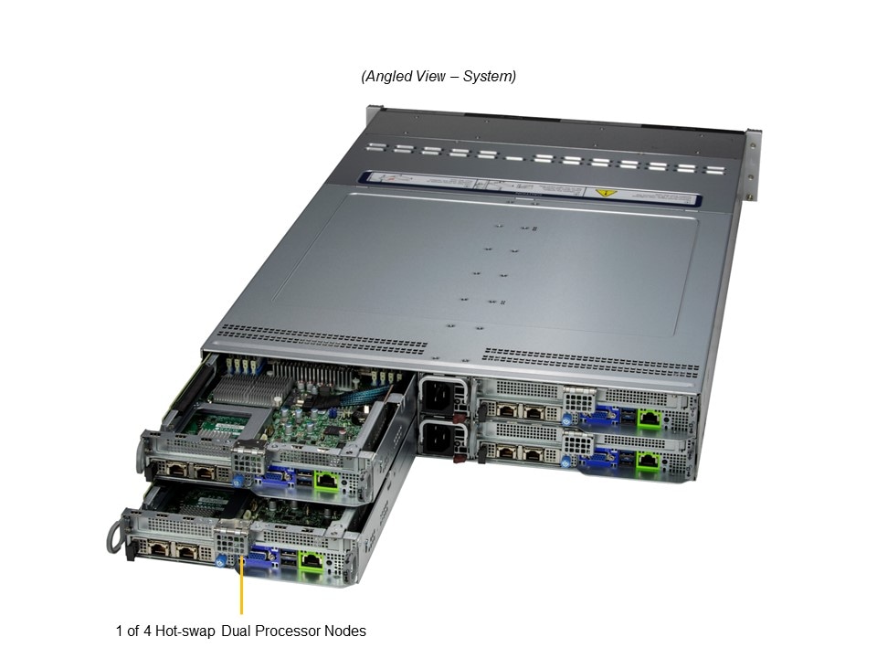 Сервер BigTwin Supermicro SYS-221BT-HNTR 2U — фото 2