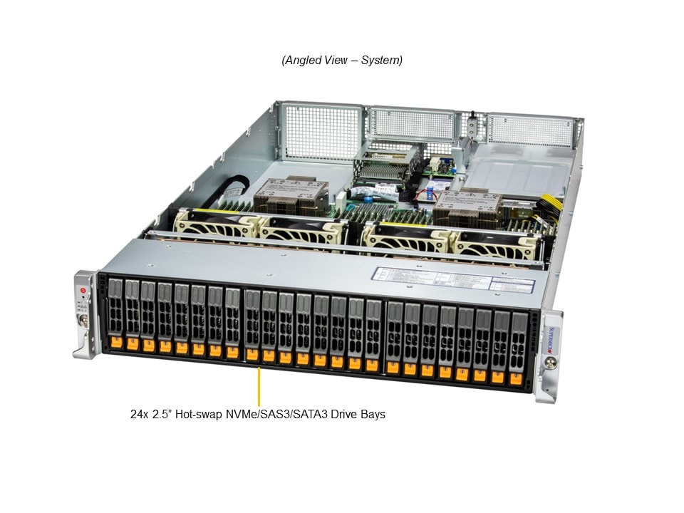 Сервер Supermicro 2U Hyper SuperServer (SYS-221H-TN24R) — фото 3