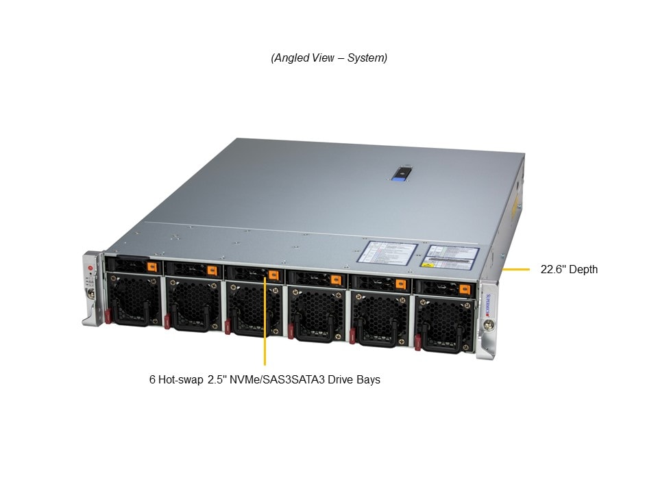 Промышленный edge-сервер Supermicro SYS-221HE-TNRD 2U — фото 2