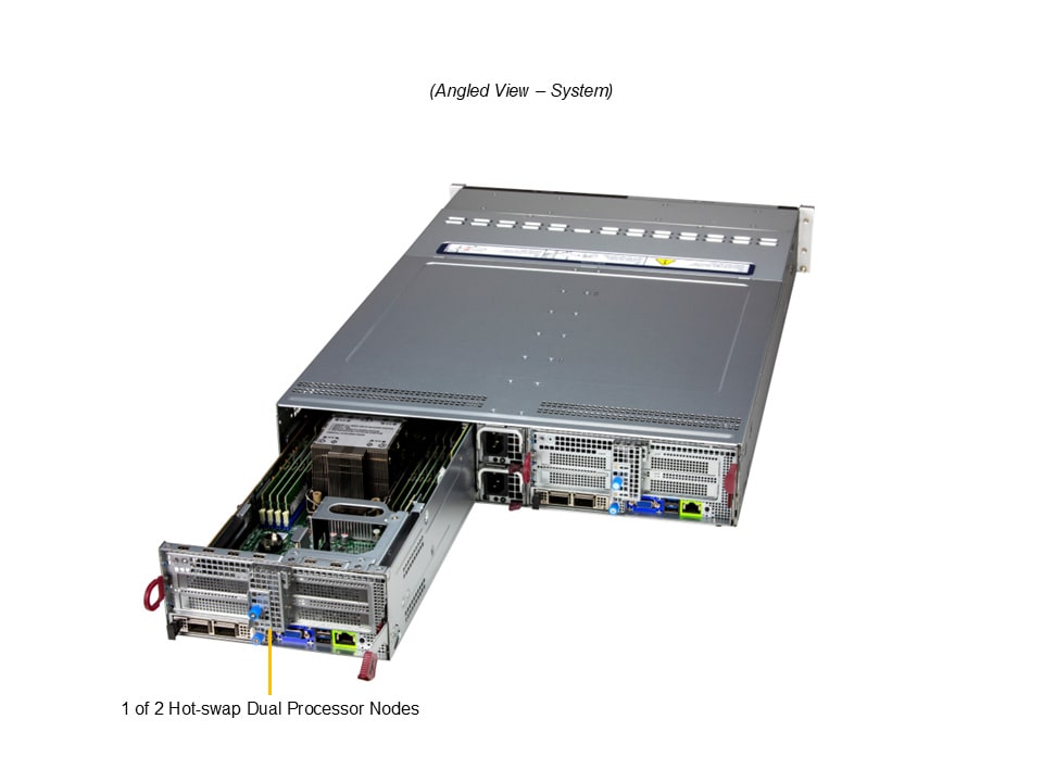 Сервер Supermicro 2U BigTwin SuperServer (SYS-222BT-DNR) — фото 3