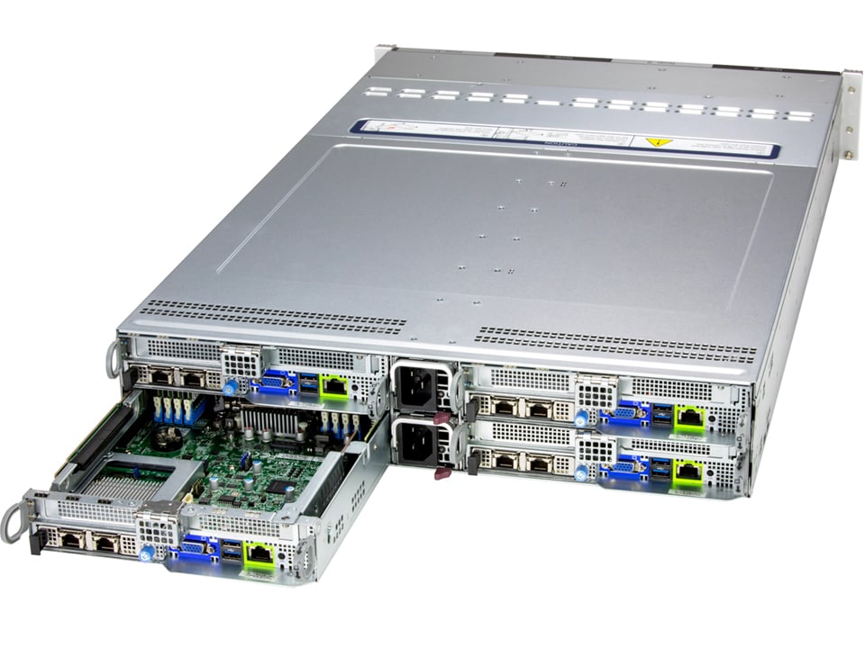 Сервер BigTwin Supermicro SYS-222BT-HNC8R 2U — фото 1
