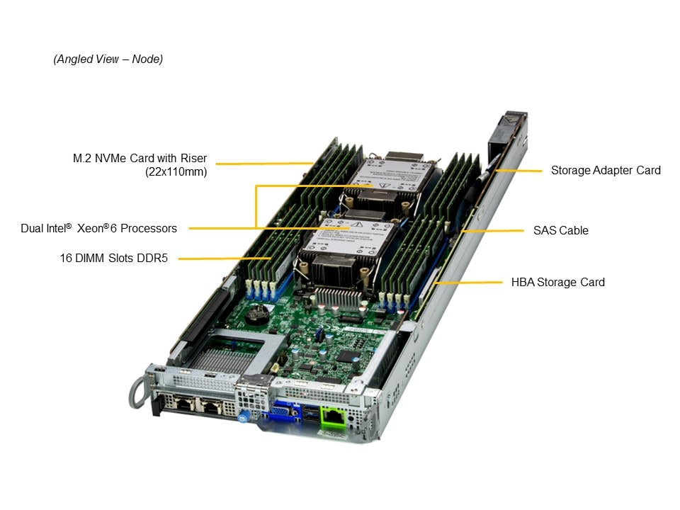 Сервер BigTwin Supermicro SYS-222BT-HNC8R 2U — фото 3