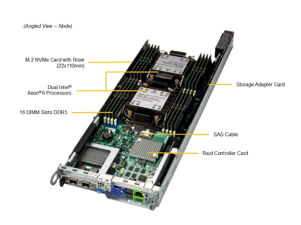 Сервер BigTwin Supermicro SYS-222BT-HNC9R 2U — фото 3