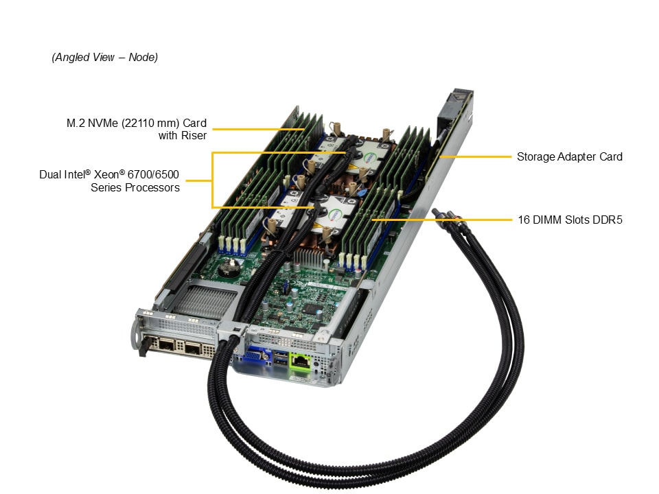 Сервер BigTwin Supermicro SYS-222BT-HNR-LCC 2U — фото 3