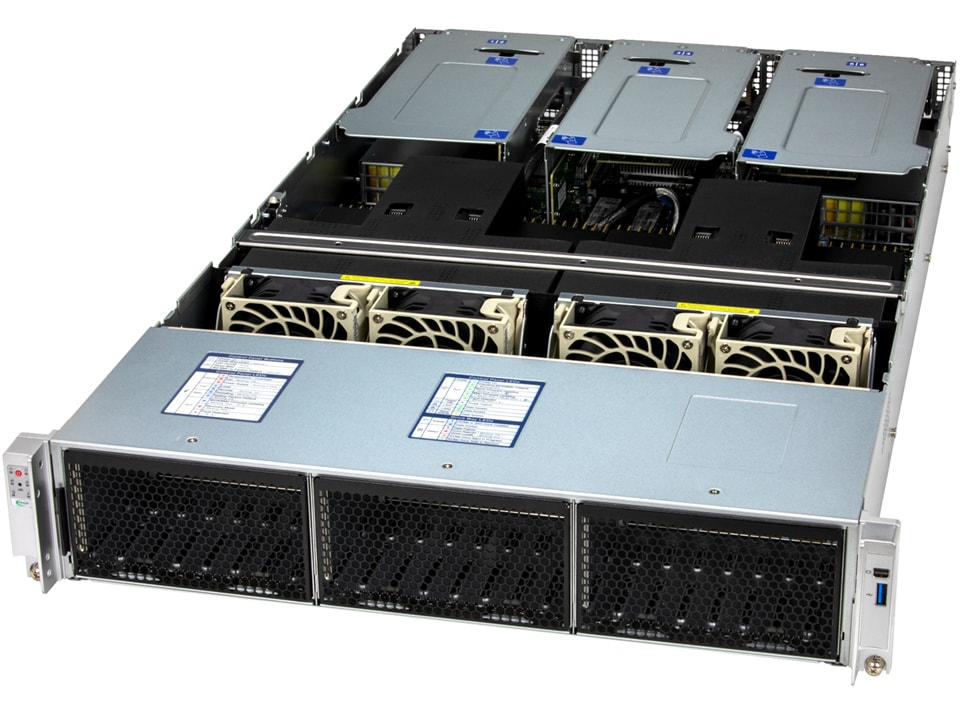 Сервер Supermicro 2U CloudDC SYS-222C-TN, 2x Xeon 6700/6500, 32 DDR5, 24 отсека 2,5" — фото 2