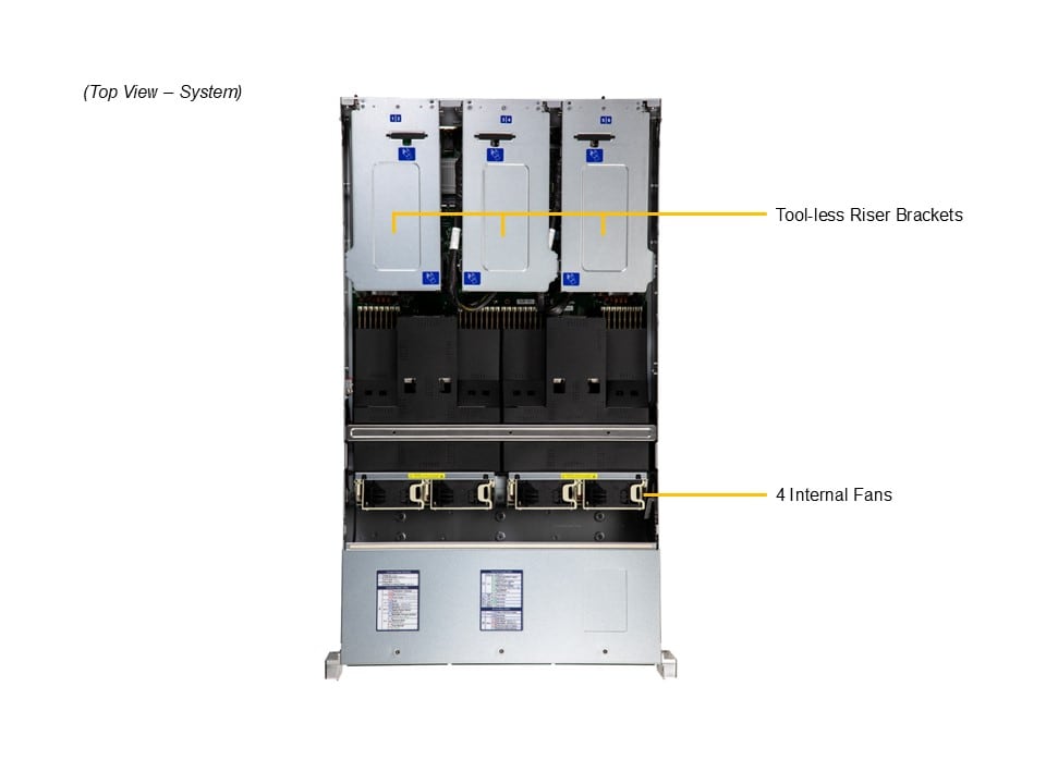 Сервер Supermicro 2U CloudDC SYS-222C-TN, 2x Xeon 6700/6500, 32 DDR5, 24 отсека 2,5" — фото 4