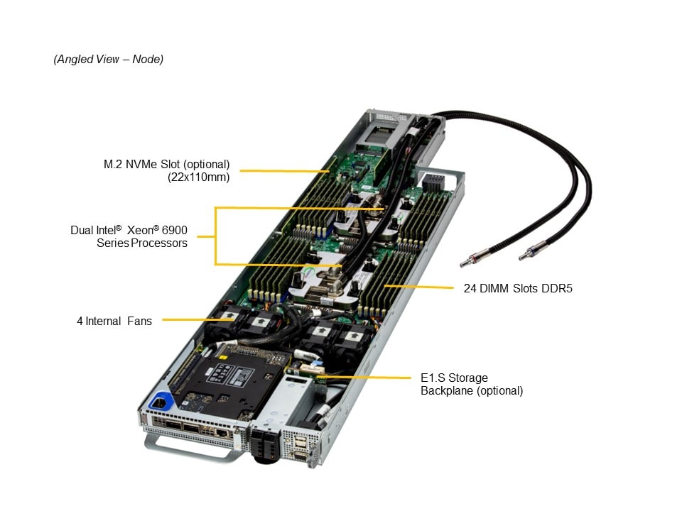 Сервер FlexTwin Supermicro SYS-222FT-HEA-LCC 2U — фото 3
