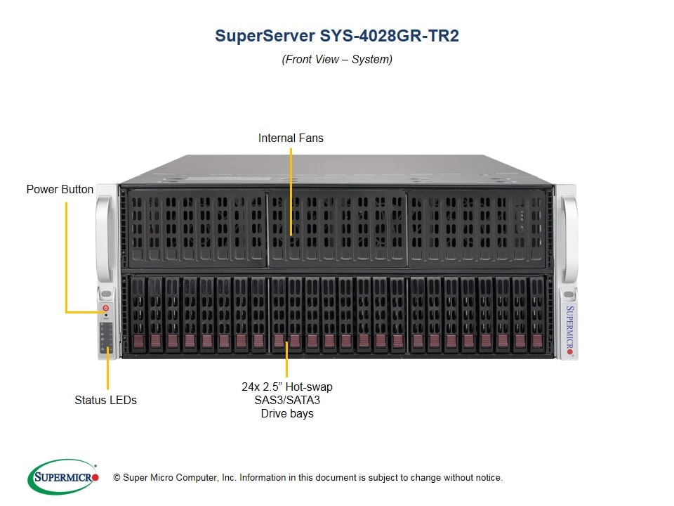 Сервер Supermicro SYS-4028GR-TR2 4U — фото 4