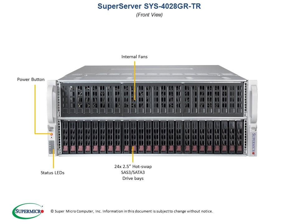 Сервер Supermicro SYS-4028GR-TR 4U — фото 4