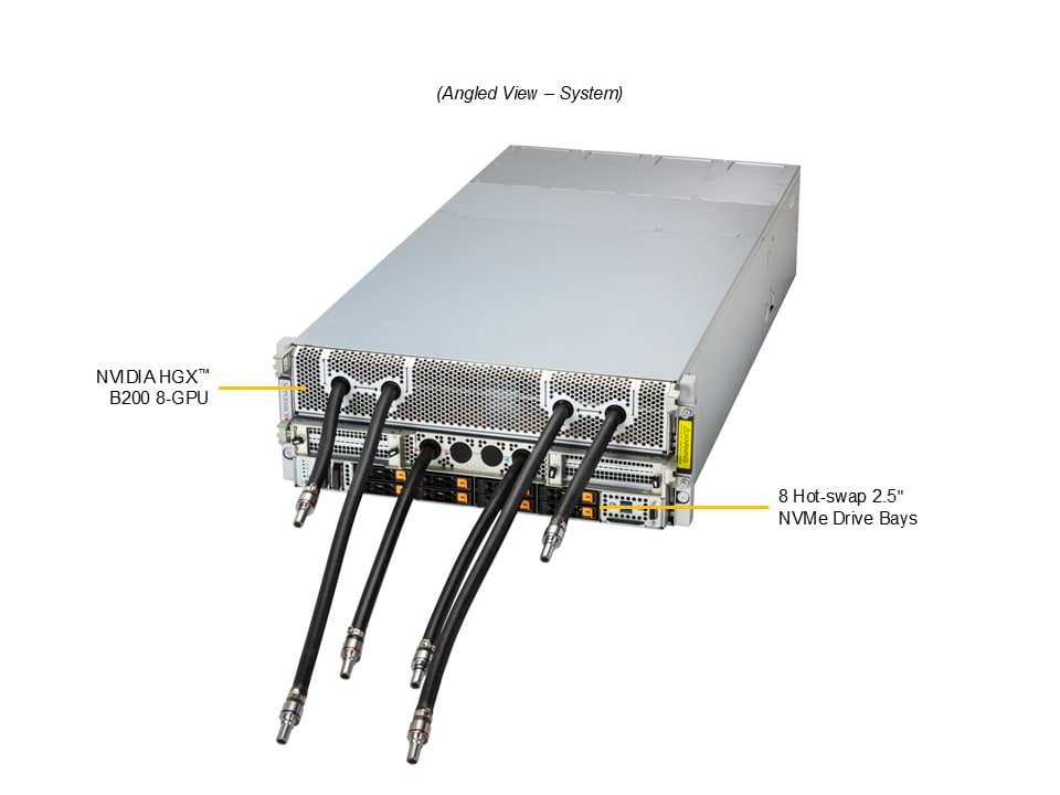GPU-сервер GPU-сервер Supermicro SYS-421GE-NBRT-LCC 4U — фото 2