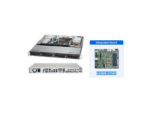Материнская плата *NEW* SuperMicro SYS-5018A-MHN4 1U Server with A1SRM-2758F Motherboard — фото 1