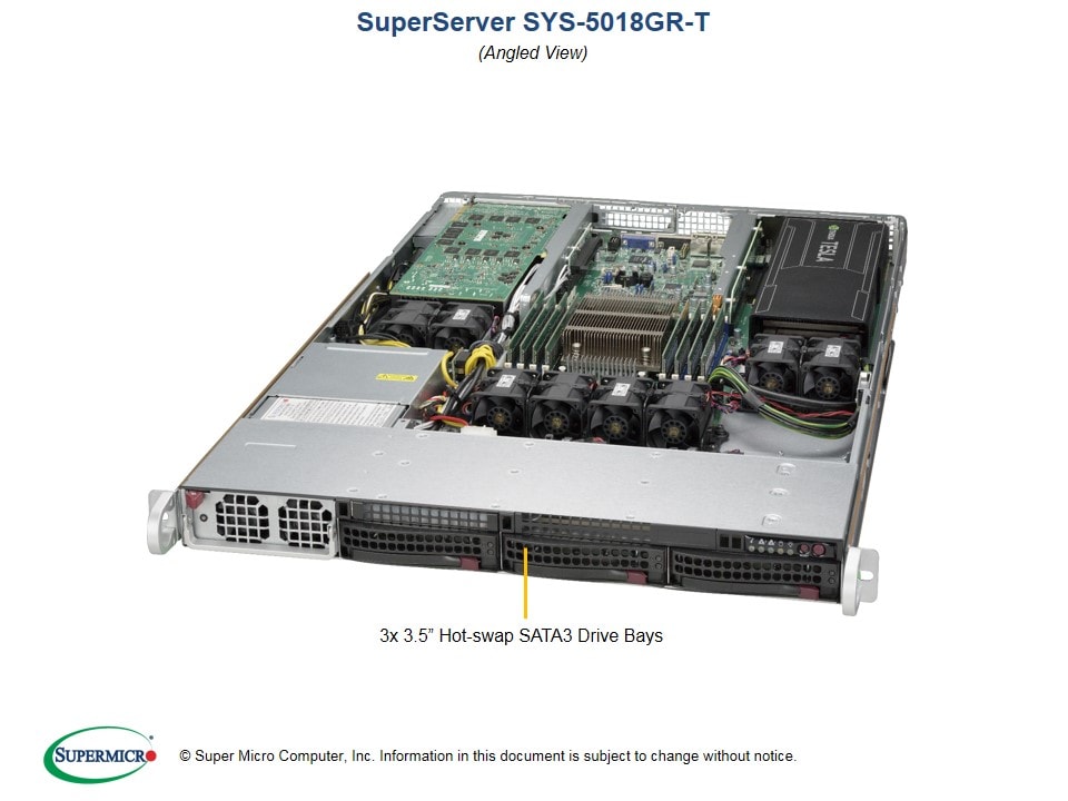 Сервер Supermicro SYS-5018GR-T 1U — фото 2