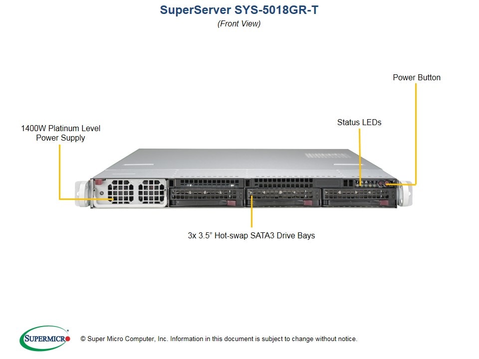 Сервер Supermicro SYS-5018GR-T 1U — фото 4