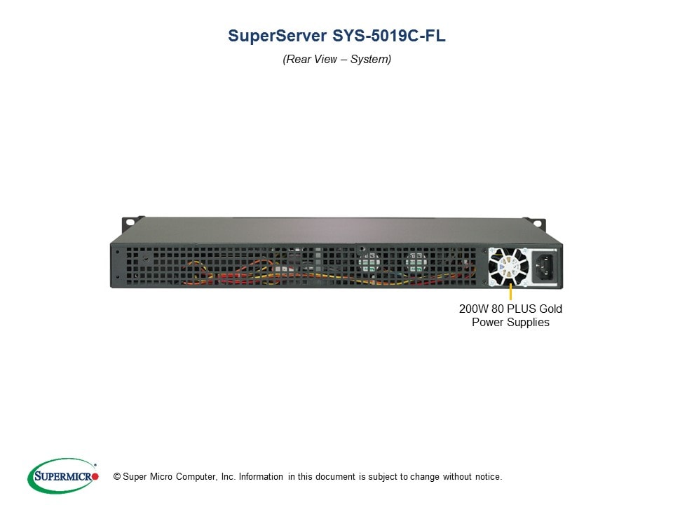 Сервер SuperMicro SuperServer SYS-5019C-FL CSE-505-203B + X11SCL-iF — фото 6