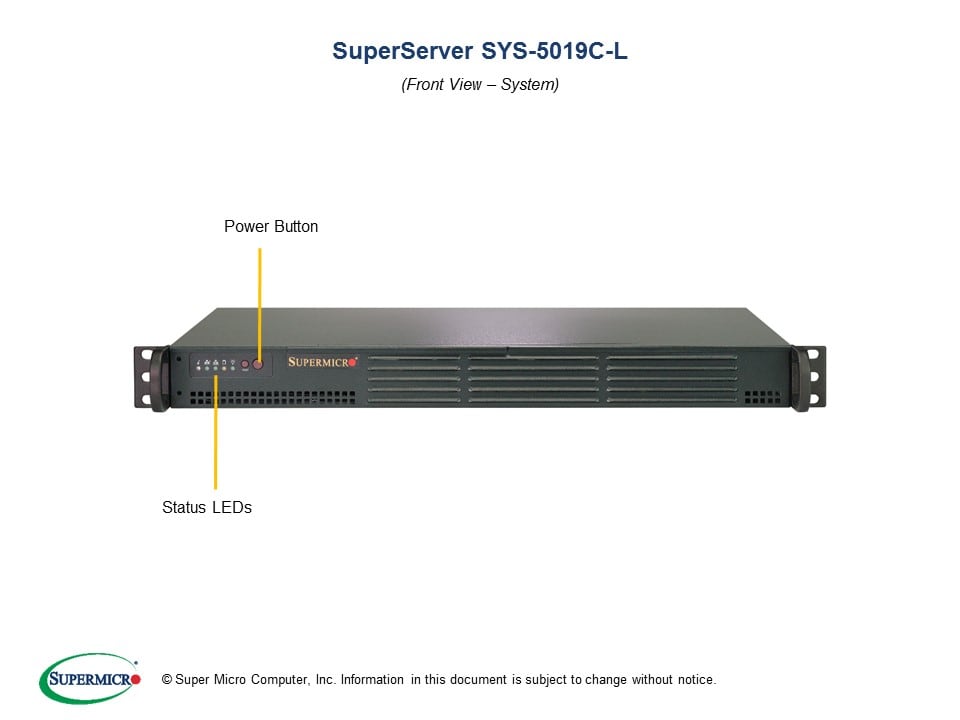 Серверная платформа Supermicro SuperServer SYS-5019C-L 1U (X11SCL-iF, CSE-504-203B) — фото 5