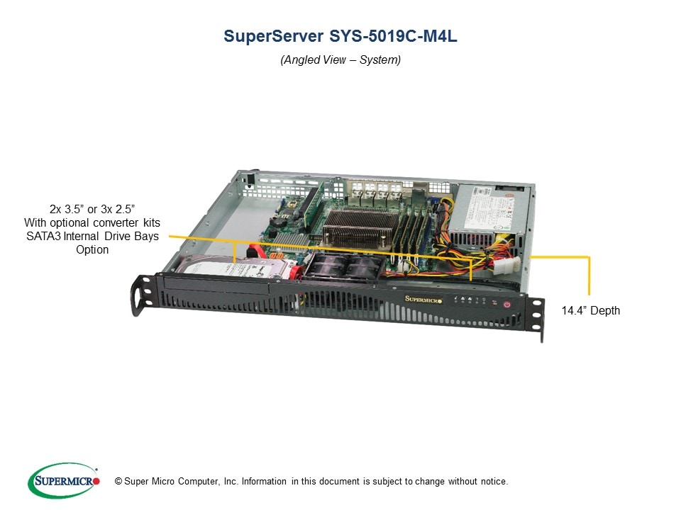 Сервер Supermicro SYS-5019C-M4L 1U — фото 2