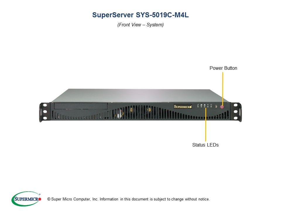 Сервер Supermicro SYS-5019C-M4L 1U — фото 4