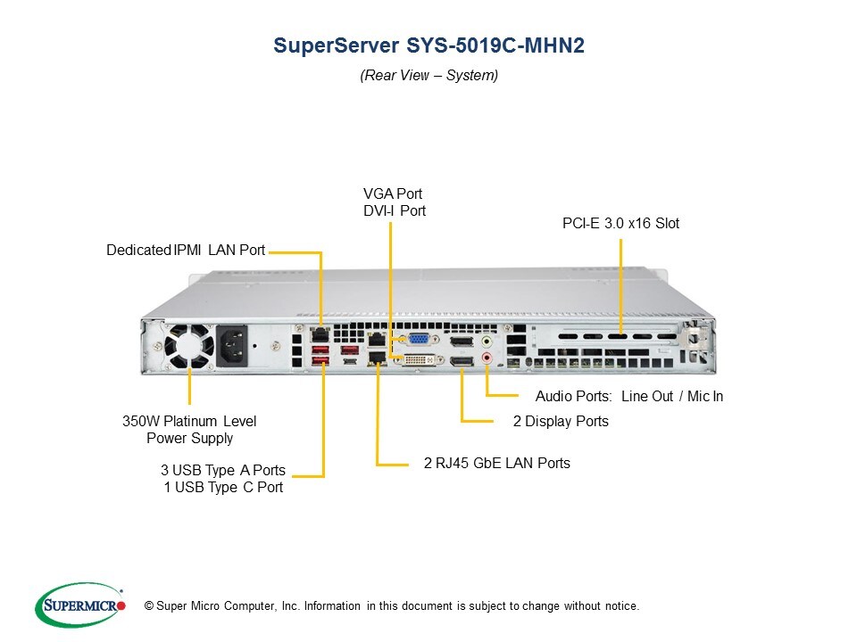 Сервер Supermicro SYS-5019C-MHN2 1U — фото 5