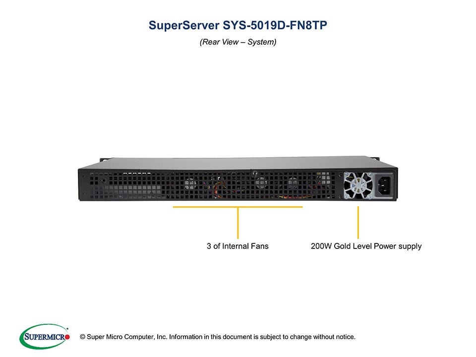 Сервер SuperMicro SYS-5019D-FN8TP 1U Server CSE-505-203B + X11SDV-8C-TP8F — фото 5