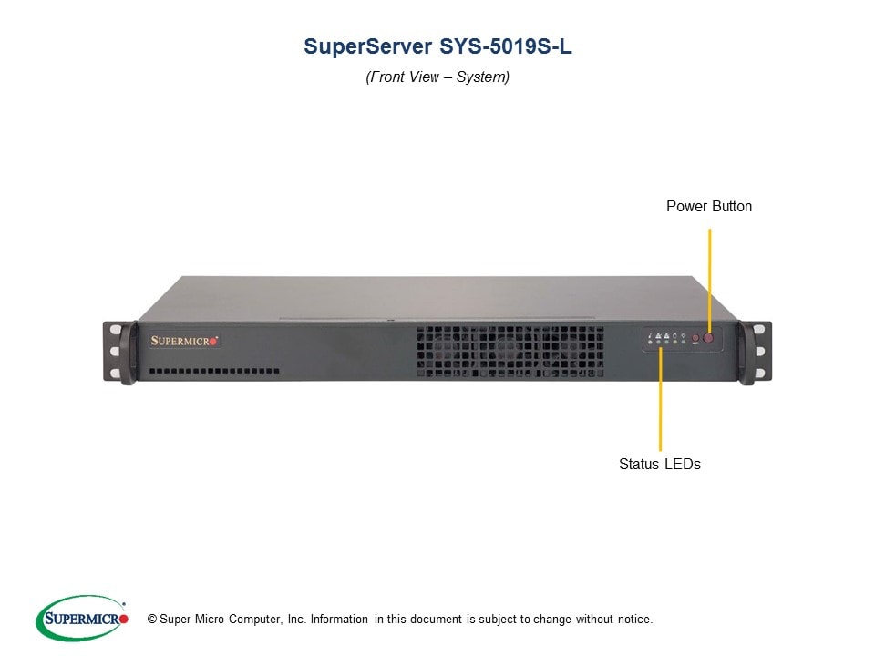 Сервер Supermicro SYS-5019S-L 1U — фото 4