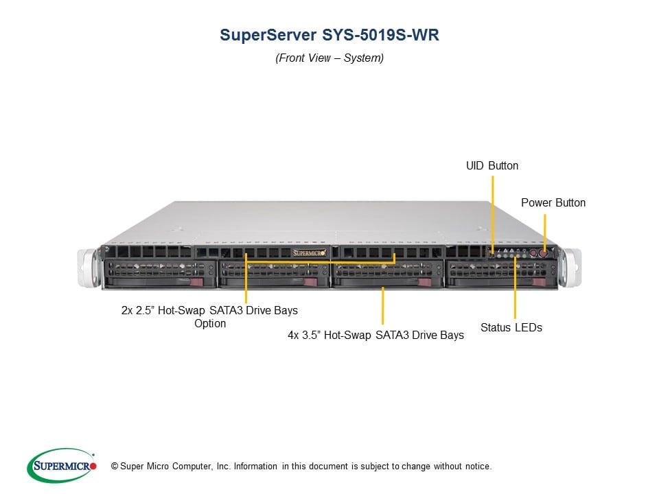 Сервер Supermicro SYS-5019S-WR 1U — фото 4