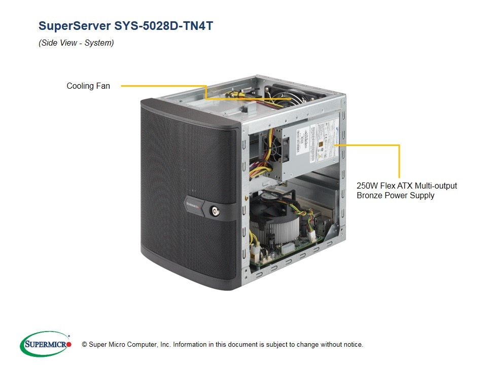 Сервер Supermicro SYS-5028D-TN4T Mini Tower Server — фото 6
