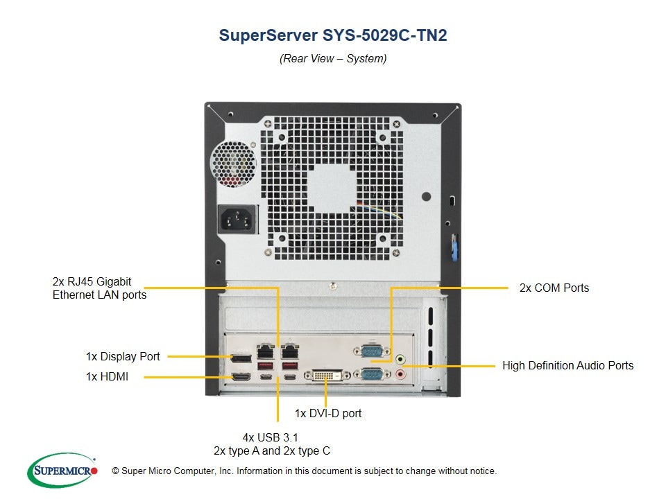 Сервер Supermicro SYS-5029C-TN2 — фото 3