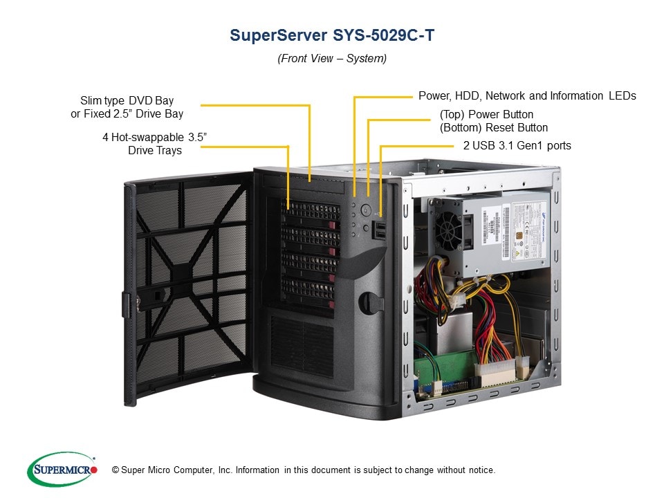 Сервер Supermicro SYS-5029C-T — фото 3