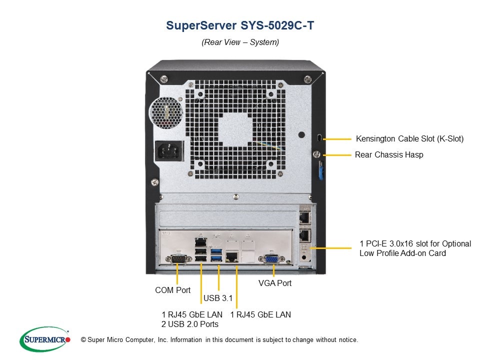 Сервер Supermicro SYS-5029C-T — фото 6