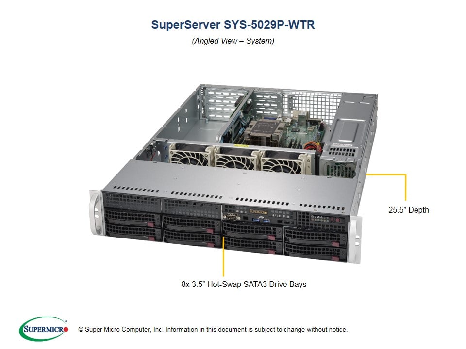 Сервер Supermicro SYS-5029P-WTR 2U — фото 2