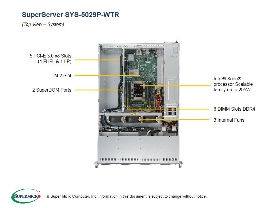 Сервер Supermicro SYS-5029P-WTR 2U — фото 3