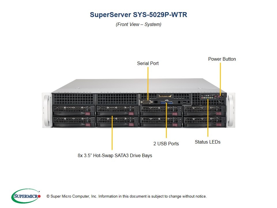 Сервер Supermicro SYS-5029P-WTR 2U — фото 4